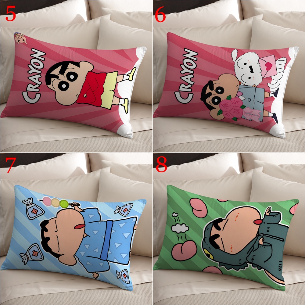 Vỏ Gối polyester Hình Chữ Nhật In Hình shin-chan nohara shinnosuke Trang Trí Nhà Cửa
