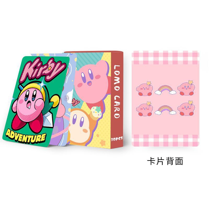 Kirby Cute Lomo Photocard Card Double-sided Color Printing 30pcs/box