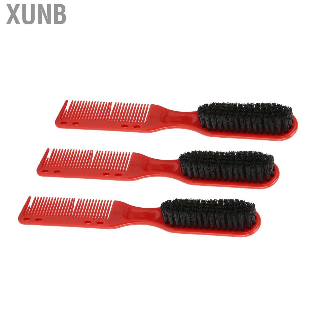 Xunb Men s Beard Styling Comb PP Handle  Haircut Brush for Home
