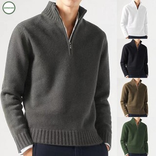 New Coming~Mens Sweater Regular Solid Color Sweatshirt Thermal Thicken V Neck Warm#Home Essentialses