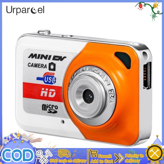 Urparcel x6 Máy Ảnh Kỹ Thuật Số hd mini Có Móc Khóa Hỗ Trợ Thẻ tf / dv / cam Dành Cho Trẻ Em