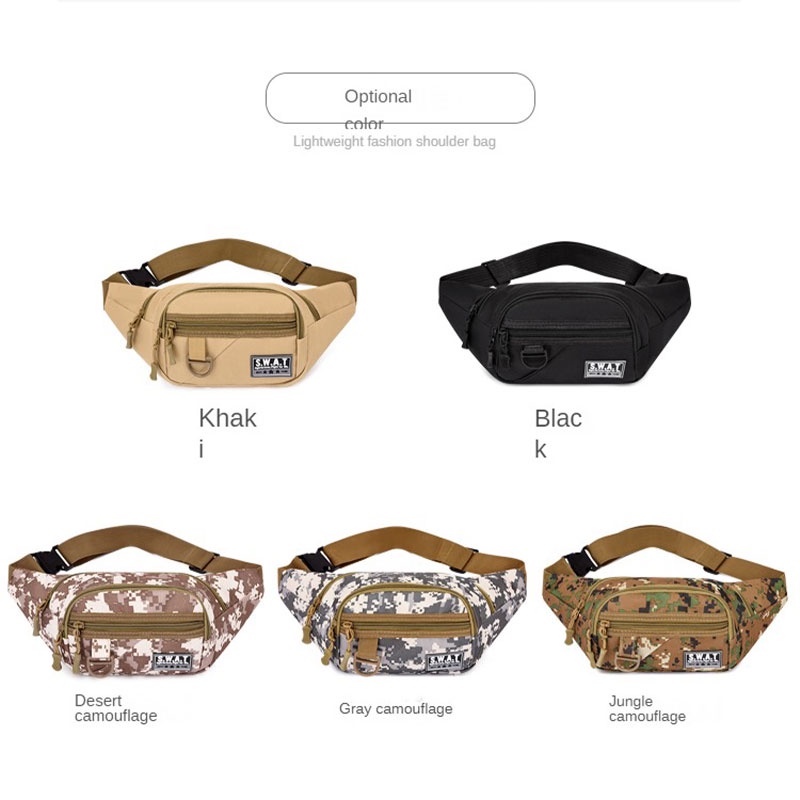 Túi Đeo Chéo Ngực Họa Tiết Rằn Ri Thời Trang Cho Nam