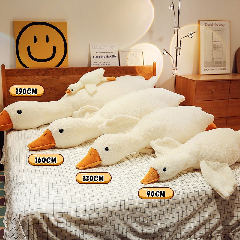 🦢 Gấu Bông Con Vịt🦢 Gấu Bông To Gối Con Vịt Nằm Sấp Cho Bé Má Hồng Trầm đồ Chơi Búp Bê Dễ T ấu O[ Tặng Quà]