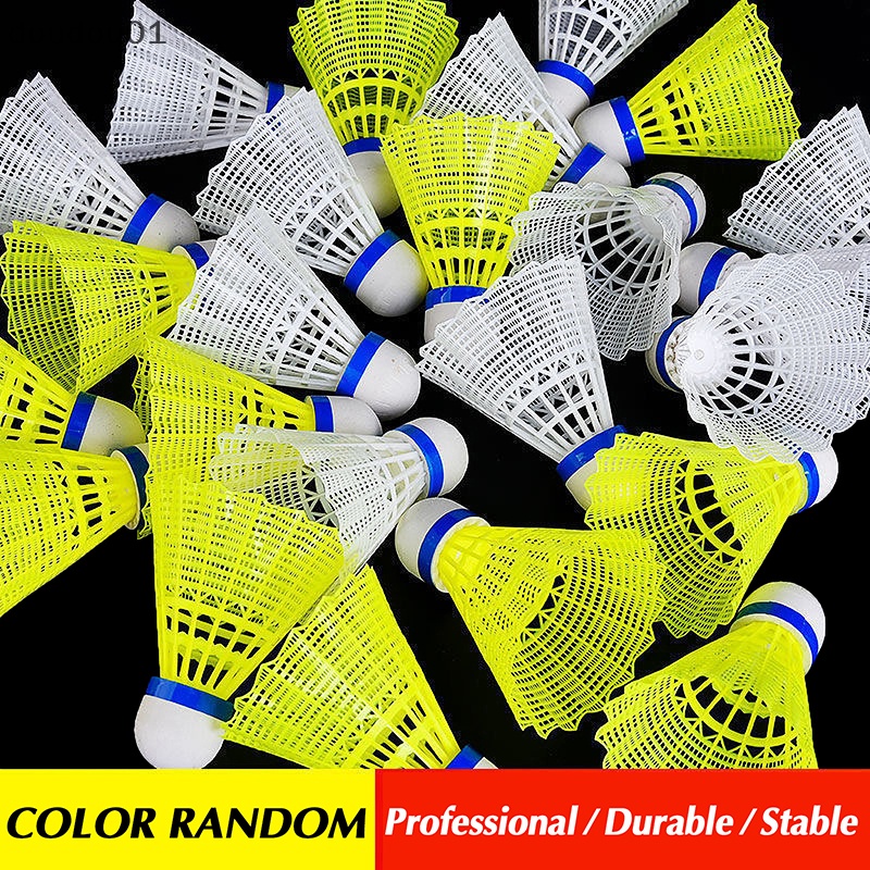 1 Quả Cầu Lông Bằng Nhựa nylon Bền Màu Vàng Trắng doudou01]