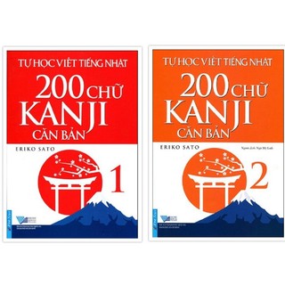 Sách - combo tự học viết tiếng nhật 200 chữ kanji căn bản tập 1 + tập 2 - first news
