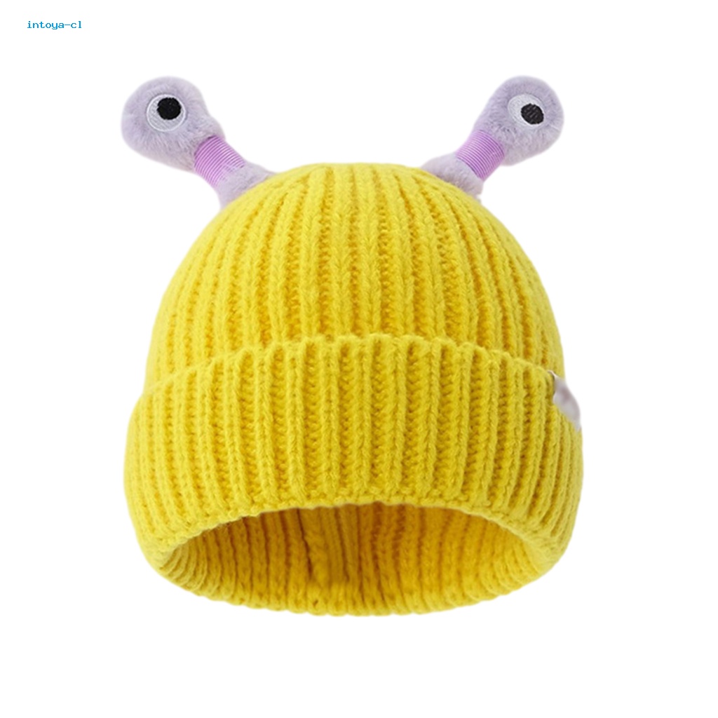 Intoya Mũ Len beanie Dệt Kim Có Đèn led Phát Sáng Kiểu Hoạt Hình Vui Nhộn Chống Mài Mòn Giữ Ấm Mùa Đông Nam Á Á Ánh Sáng Yêu Thích Của Người Mua Sắm
