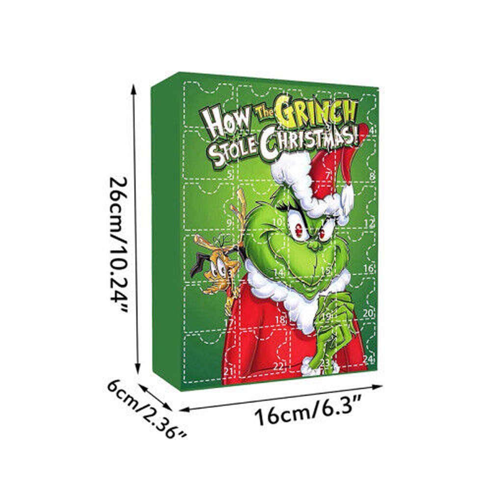 The Grinch Christmas Advent Calendar Blind Box Countdown Xmas Gift Kids 24 Gifts