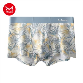 Miiow 1 Quần Lót boxer Vải Lụa Lạnh In Họa Tiết Thời Trang Cho Nam m1330