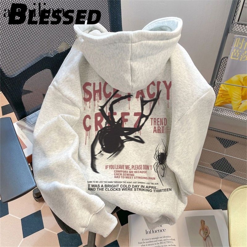 Blessed Áo Khoác hoodie áo khoác nữ zip hoodie Thông thường Durable cozy cổ xưa WWY23B0PSU 46Z231118