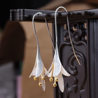 Khuyên Tai Nữ Hình Bông Hoa lily Thời Trang