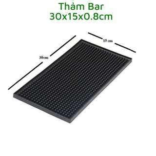 Thảm bar pha chế cao su - nhiều size - nhiều kích cỡ (30x15 - 30x45 - 60x30 - 60x8 cm)