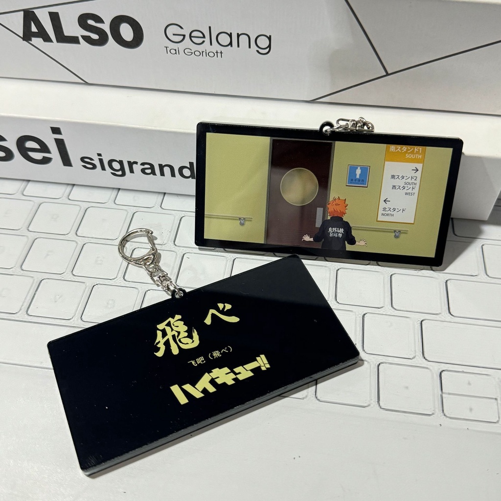 Ere1 anime haikyuu!! Móc Chìa Khóa Hình Tuần Lộc hinata shouyou Tskishima kei Dễ Thương