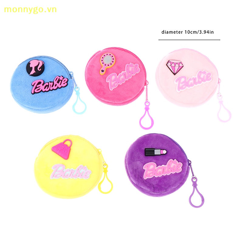 Monnygo Ví Bông Đựng Tiền Xu In Chữ barbie mini Dễ Thương Cho Nữ vn
