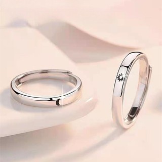 Thời trang nhẫn cặp hình mặt trời mặt trăng ngôi sao