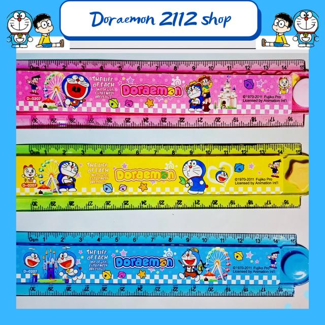 Thước kẻ gấp đôi Doraemon 30cm