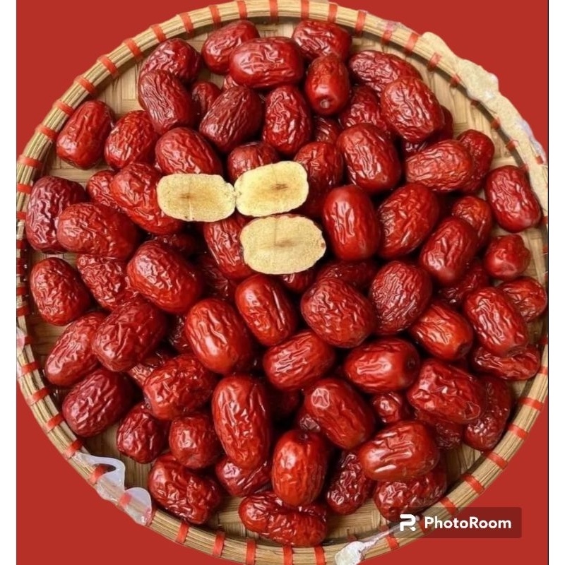 Shop táo đỏ hữu cơ tân cương sấy khô dẻo bổ khí huyết đẹp da size đại đóng túi zip 500g