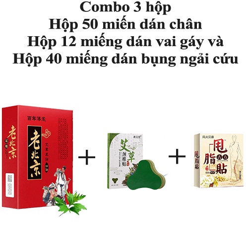 Hộ Miếng dán ngải cứu Bắc Kinh thải độc tố qua gan bàn chân giúp giấc ngủ ngon hơn đẹp da-GIOVA
