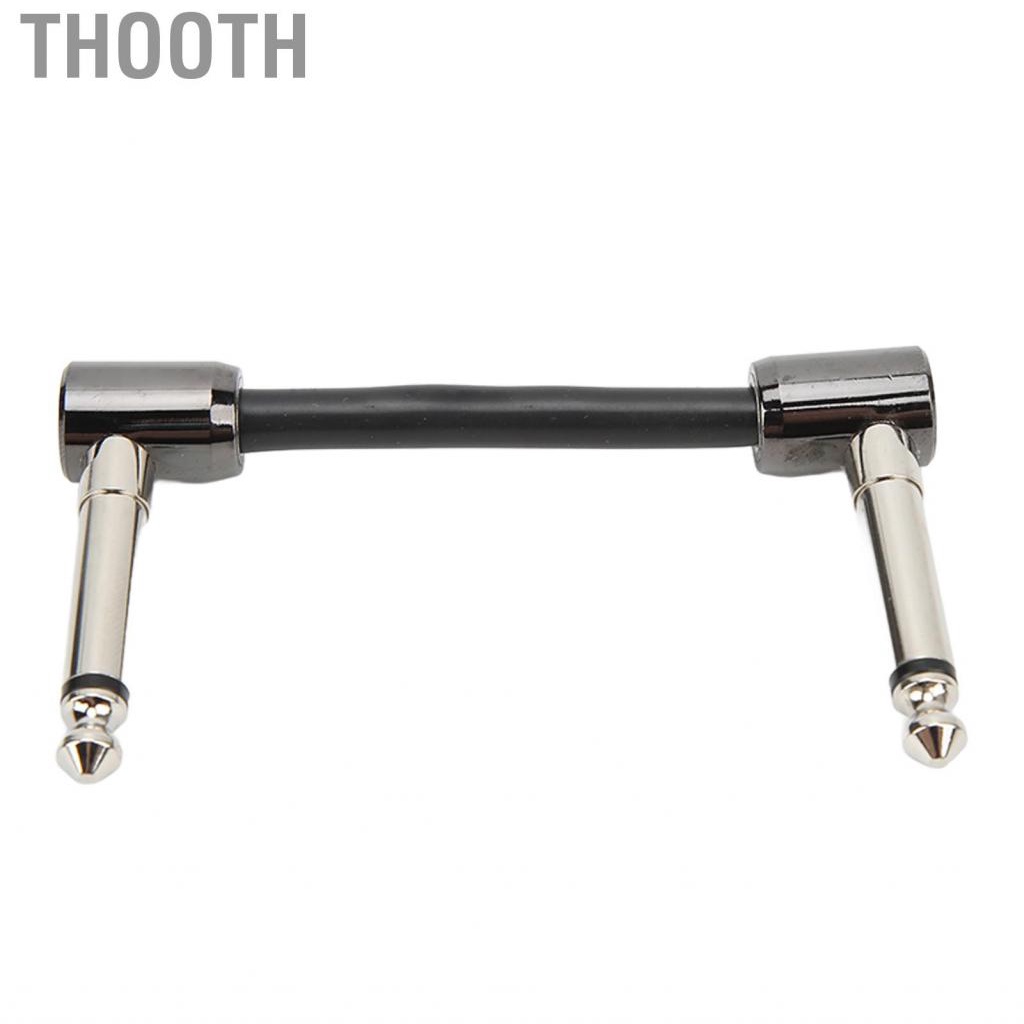 Thooth Guitar Patch Cable  Wide Application Pedal Wire Black for Bass