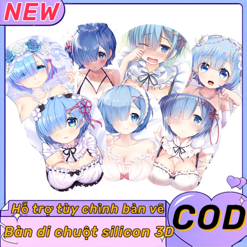 Miếng Lót Chuột Máy Tính g05 rem bobo 3d Bằng silicone
