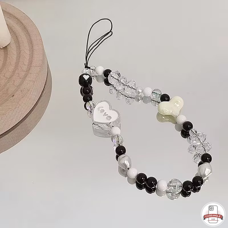 Dây Đeo Điện Thoại Đính Hạt Nhiều Màu Sắc Dễ Thương Phong Cách Hàn Quốc