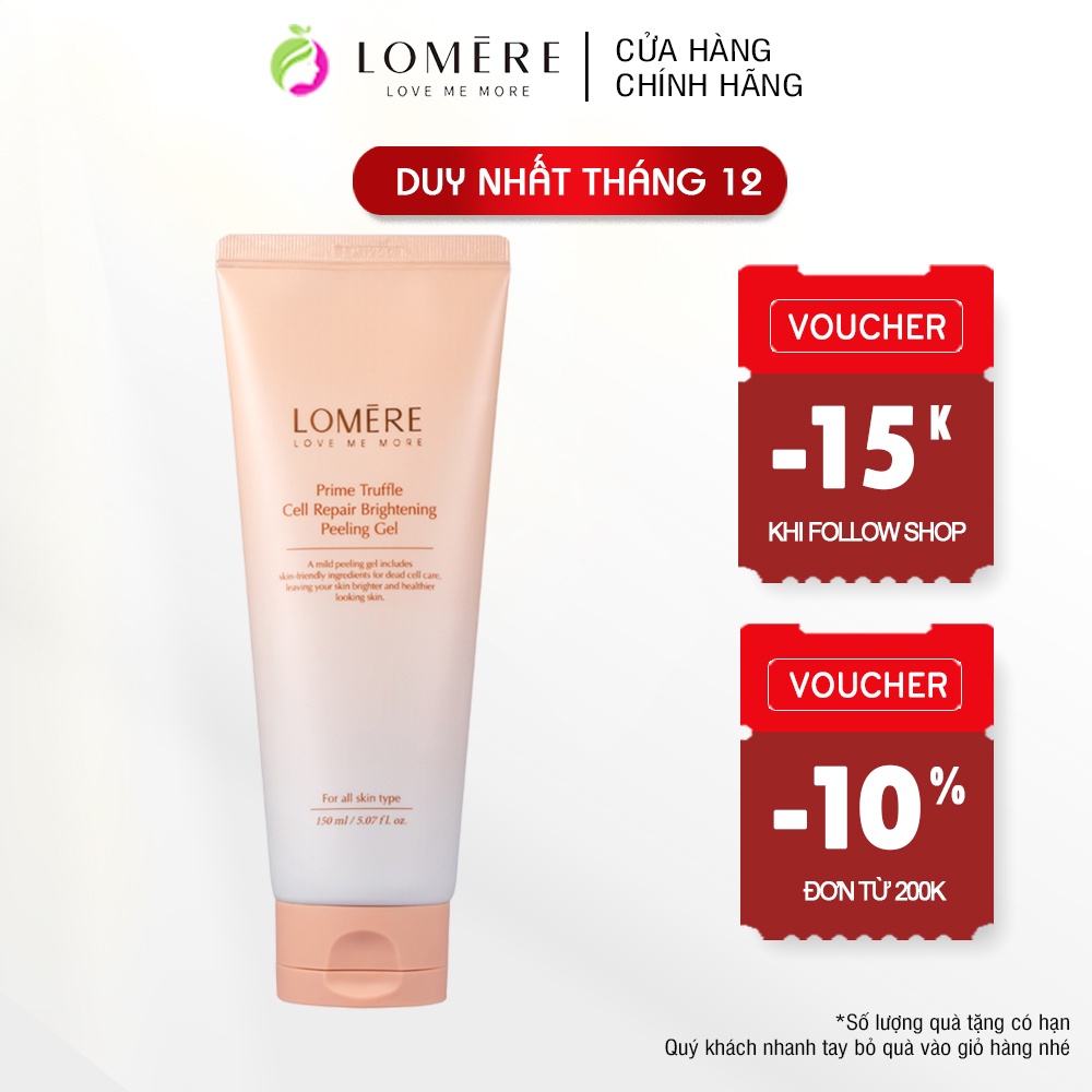 Tẩy tế bào chết làm sạch sâu, sáng da Lomere Prime Truffle Cell Repair Brightening Peeling 150ml