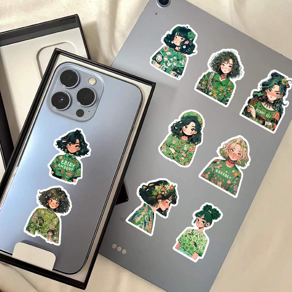 Bộ 60 Miếng Dán Trang Trí Mũ Bảo Hiểm / Bút Chì Họa Tiết Hoạt Hình graffiti Xinh Xắn