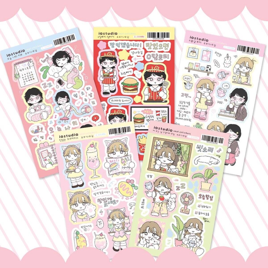 Nhãn Dán Trang Trí Giáng Sinh Họa Tiết Hoạt Hình Dễ Thương