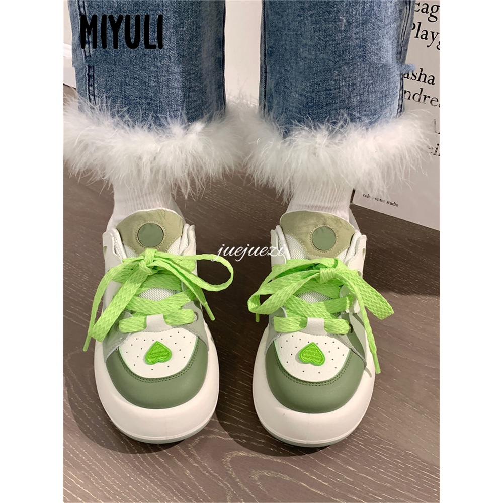 MIYULI  giày thể thao nữ thể thao nữ giày  2023 NEW Đáng yêu Đế chống trơn trượt Điểm nhấn Thiết kế độc đáo FYD23C05SL 49Z231206