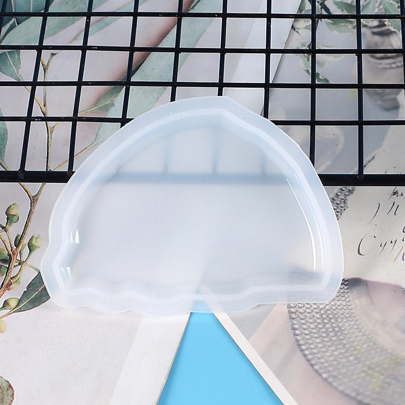 DIY Crafts Semicircle Pendant Epoxy Resin Mold Keychain Silicone Mould