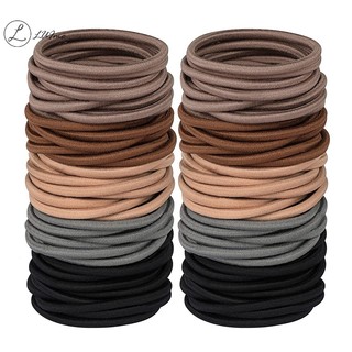 Luimo Set 100 Dây Cột Tóc Cao Su Co Giãn Cho Nữ