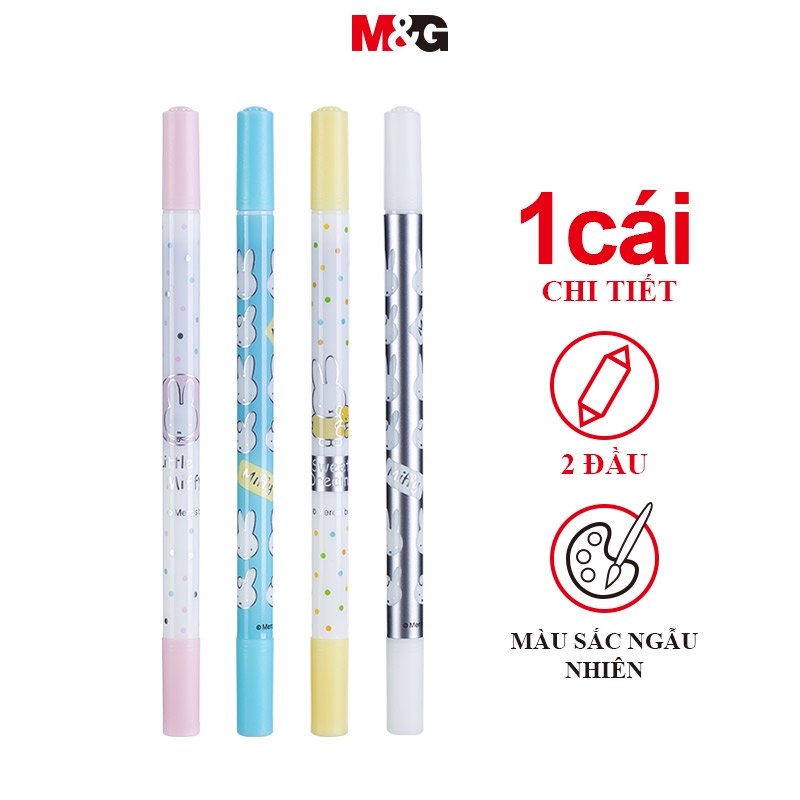 M&G bút gel Bút Bi  Hai Đầu Màu Xanh Dương Trơn Có Thể Xóa Được M&G Cho Học Sinh