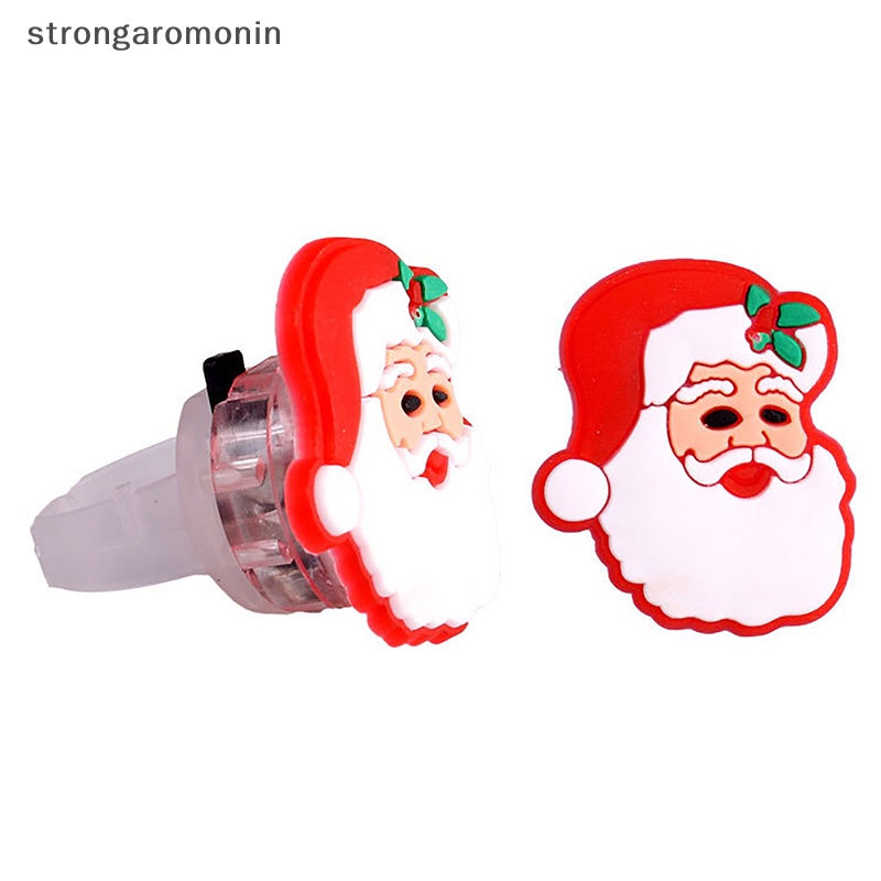 Bộ 5 Nhẫn Hình Ông Già Noel Phát Sáng Dễ Thương Trang Trí Cây Thông Giáng Sinh