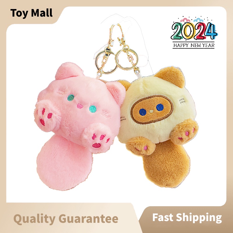 Búp Bê Nhồi Bông sanrio melody purin pom pom Có Móc Khóa Phát Ra Âm Thanh Làm Đồ Chơi Cho Trẻ Em