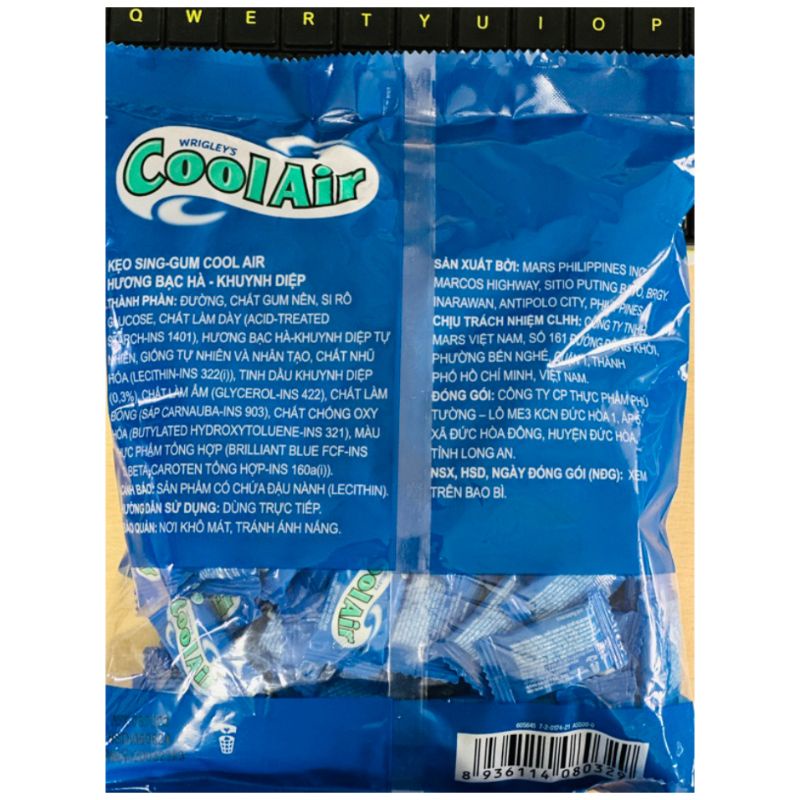 Kẹo CoolAir 100 viên Khuyến Mãi 10 Viên *x 2.9gr