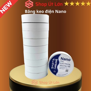 Băng keo điện nano màu trắng 20yard 18 mét, 1 cây có 10 cuộn - siêu thị băng keo
