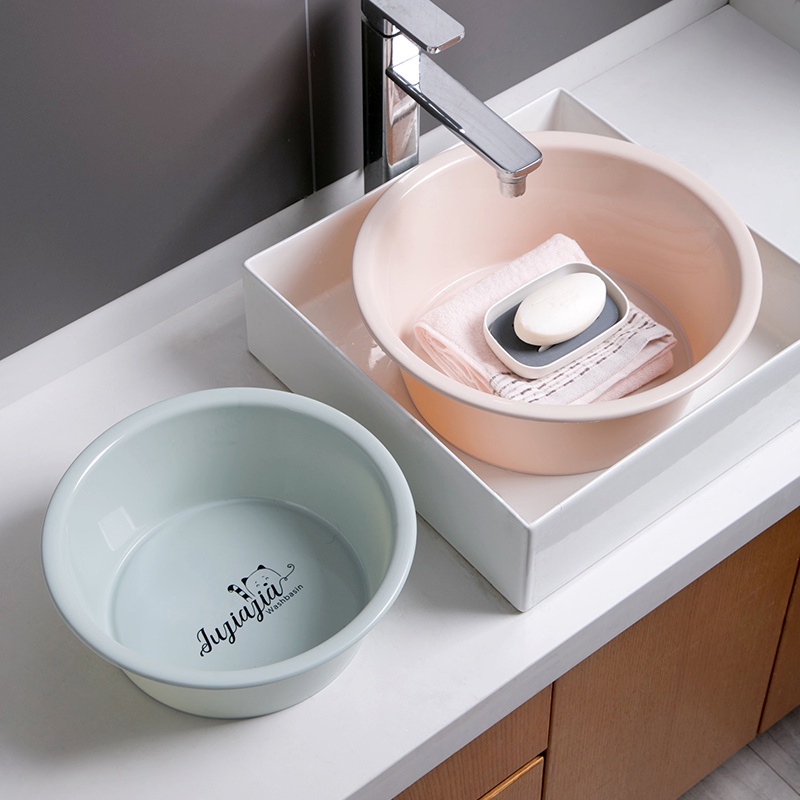 Shepherd Chậu Rửa Mặt Và Quần Áo Bằng Nhựa Hình Tròn Kích Cỡ Lớn Cho Sinh Viên Ký