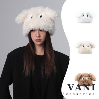 Mũ lông mềm hình chú cún hoạt hình dễ thương - vani store - pktt0064
