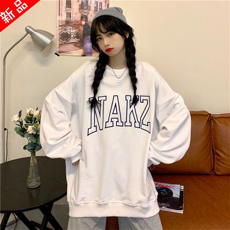 Áo Nỉ Nữ Dài Tay Form Rộng Thời Trang Hàn 2024