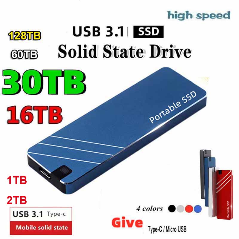 Ổ Cứng ssd Cổng type-c / usb3.1 1tb 2tb 8tb 16tb 30tb 60tb 128tb Cho laptop