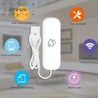 【DREAMLIFE】Easy Installation and Reliable Detection with a For Tuya Smart Water Leak Sensor