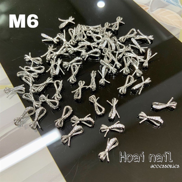 Set 2 Charm gắn móng tay nơ M6