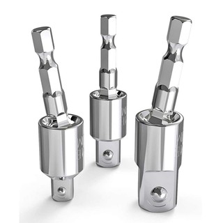 【FEELING READY STOCK】Hex Shank Drill Socket Adapter Set Power Tool Parts Universal Easy Installation