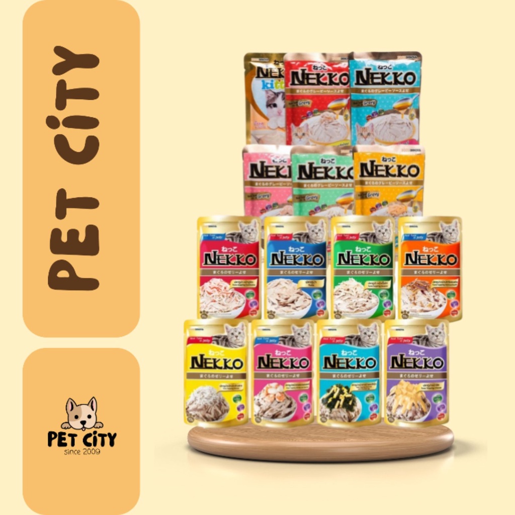 Pate Nekko 32 vị cho mèo mọi lứa tuổi (lẻ 1 gói) - Pate cho mèo