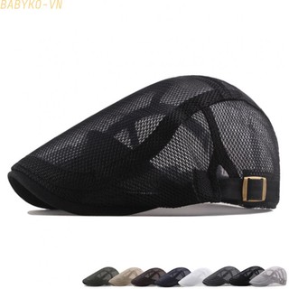Retro style Mens Mesh Ivy Hat Cap Summer Newsboy Beret Ascot Flat Cabbie Hat