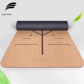 Thảm tập yoga bằng gỗ mềm thảm tập yoga bằng gỗ thô thảm tập thể dục chống trượt bằng cao su thiên nhiên