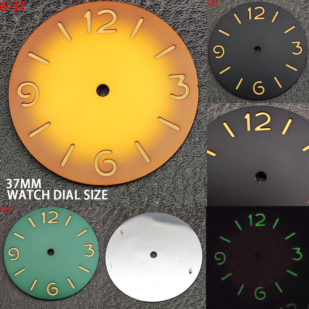 Mặt số phát sáng thay thế đồng hồ 37mm cho phụ kiện chuyển động ETA6497