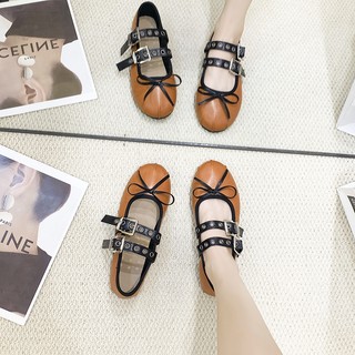Giày Cột Dây Cột Nơ Plus Size Cho Nữ