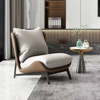Ghế sofa đơn Bắc Âu Thiết kế đơn giản hiện đại Nghệ thuật Ban công Giải trí Latex Sofa