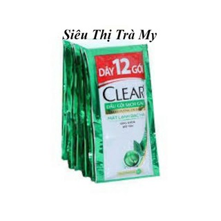Dây dầu gội Clear 10 gói bạc hà