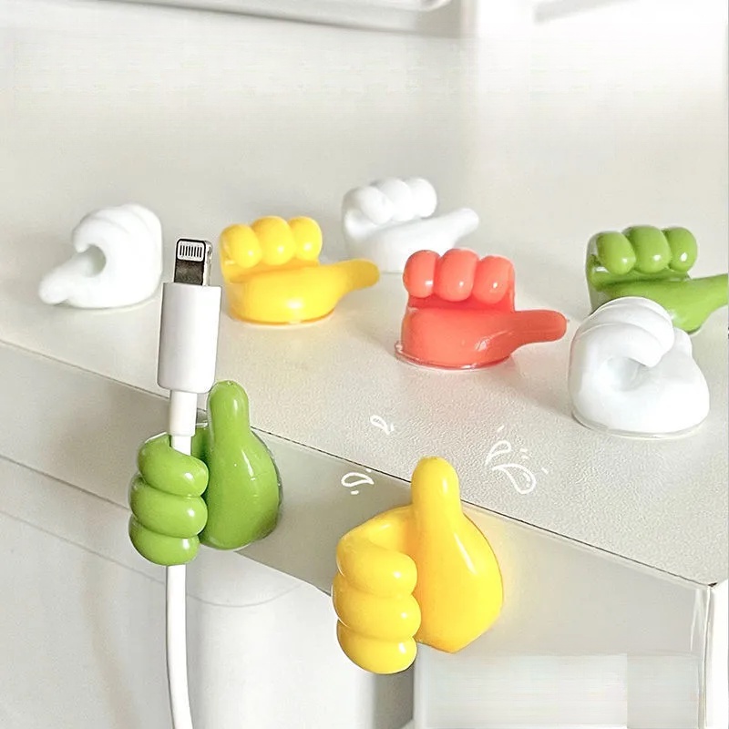 Móc ngón tay cái Bộ sắp xếp cáp đa chức năng sáng tạo Bộ sắp xếp cáp không thủng Hub không dấu vết